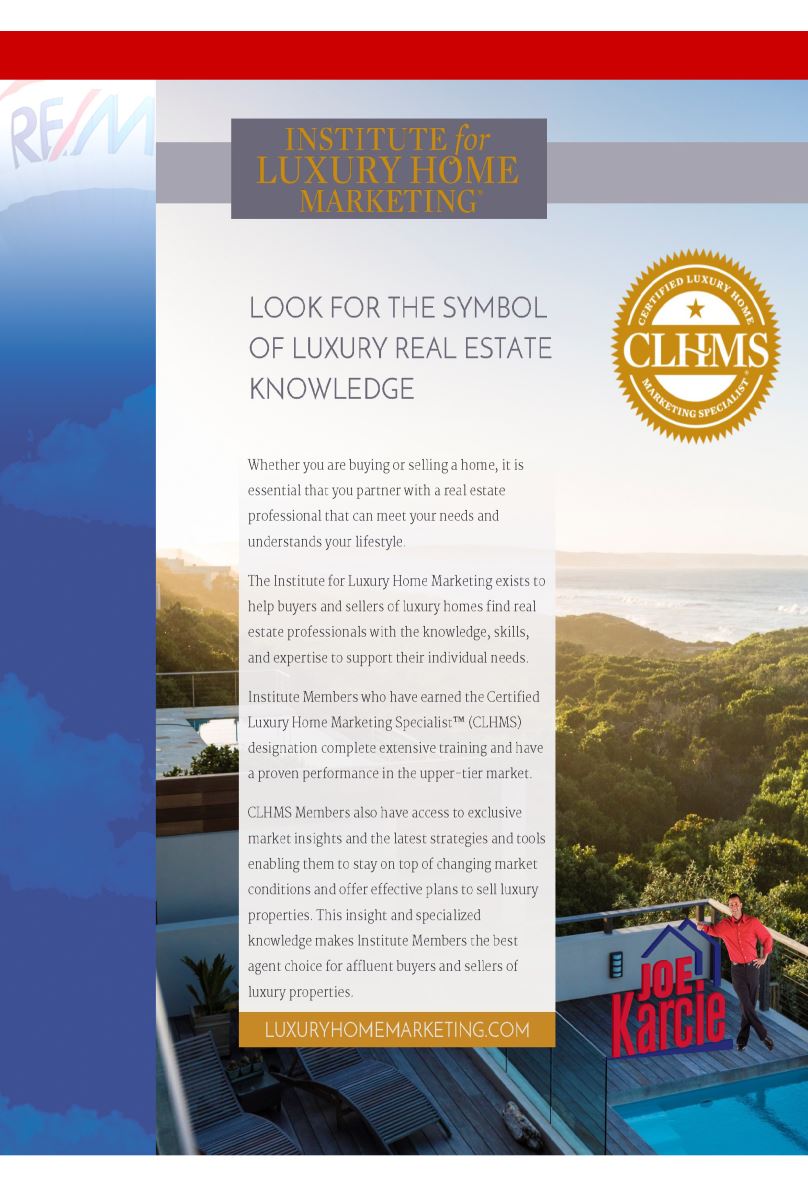 Institute for Luxury Home Marketing flyer